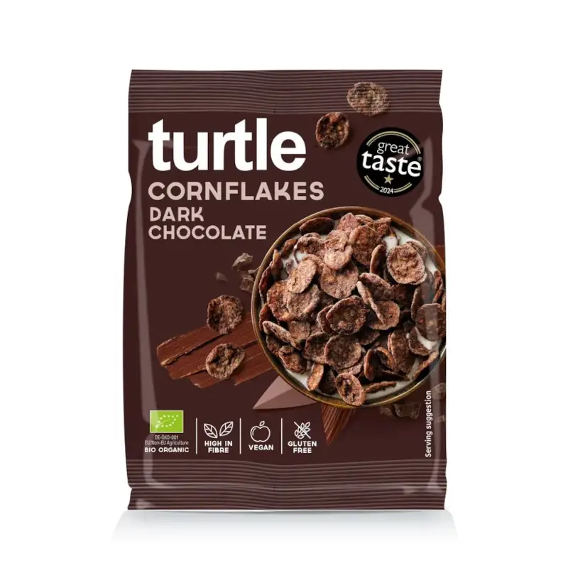 Turtle Organic Cornflakes Dark Chocolate 40g