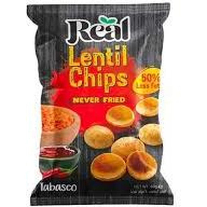 REAL LENTIL CHIPS 60G TABASCO