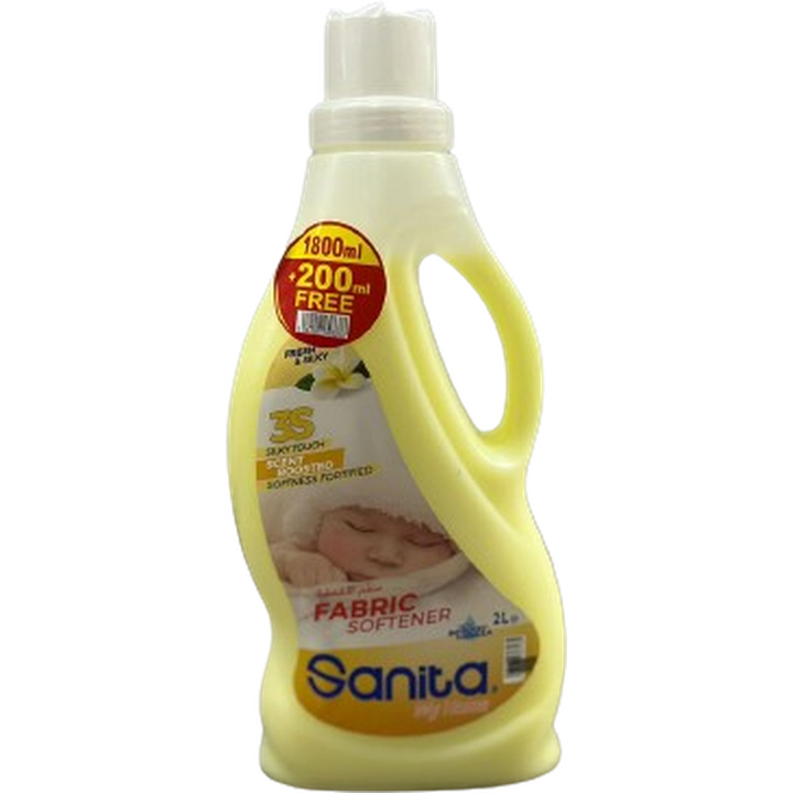 SANITA FABRIC SOFTENER SCENT BOOSTED 1800ML +200ML FREE(BLUE & YELLOW)