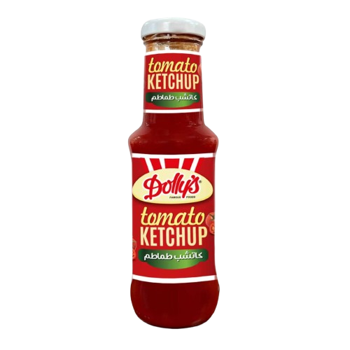 DOLLY'S KETCHUP GLASS BOTTLE 340G