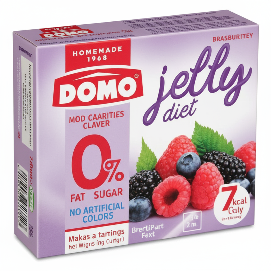 DOMO DIET JELLY BEEF MIXED BERRIES 12G