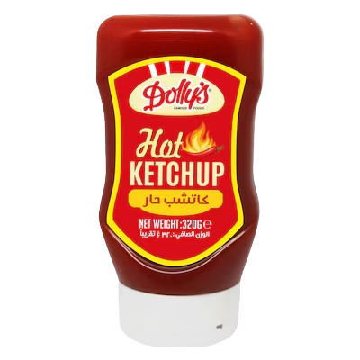 DOLLY'S HOT KETCHUP SQUEEZE 320G
