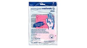Semper Velvet Household Gloves Pink Large