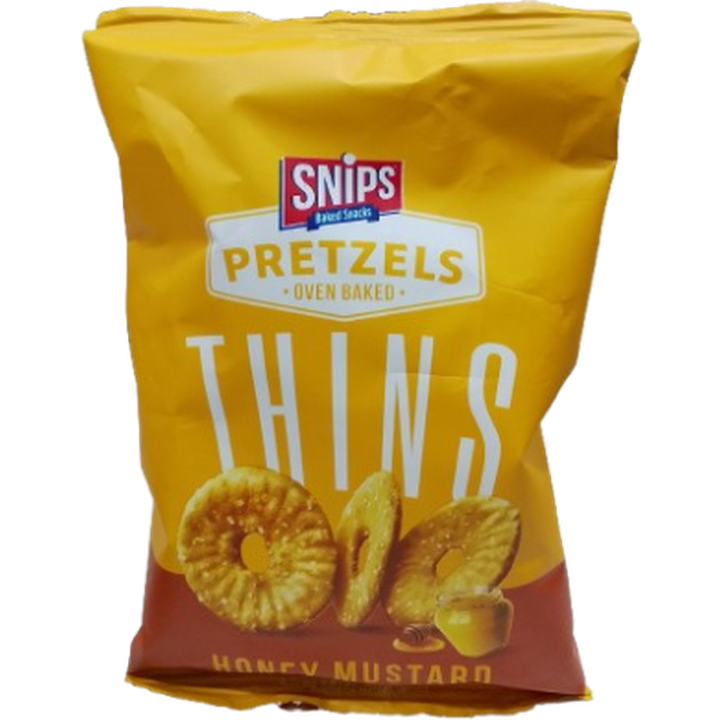 SNIPS PRETZELS THINS 35G HONEY MUSTARD