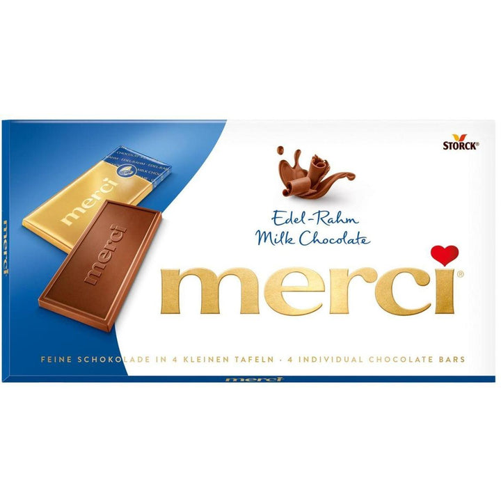 MERCI MILK CHOCOLATE BARS 100G