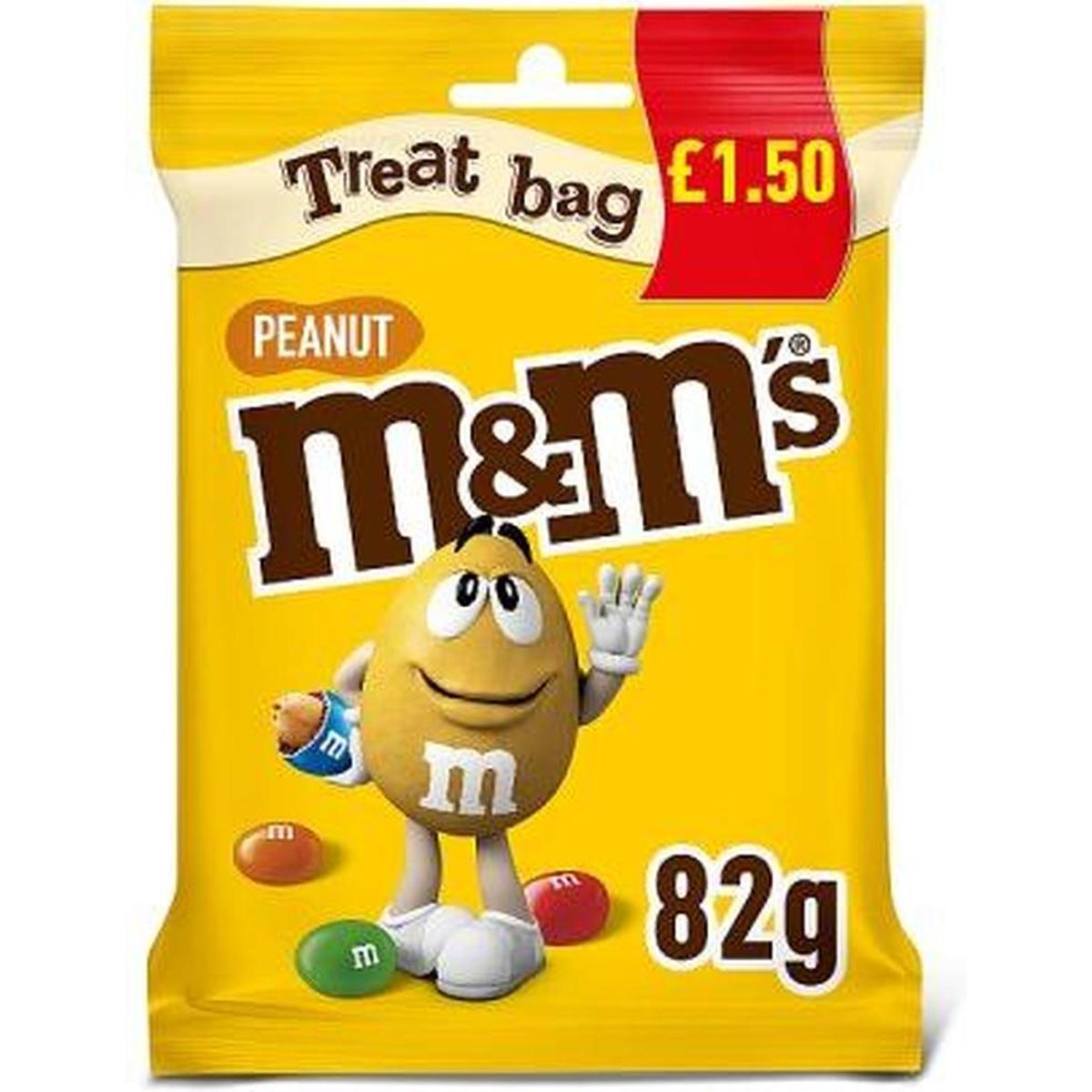 M&MS PEANUT TREAT BAG 82G
