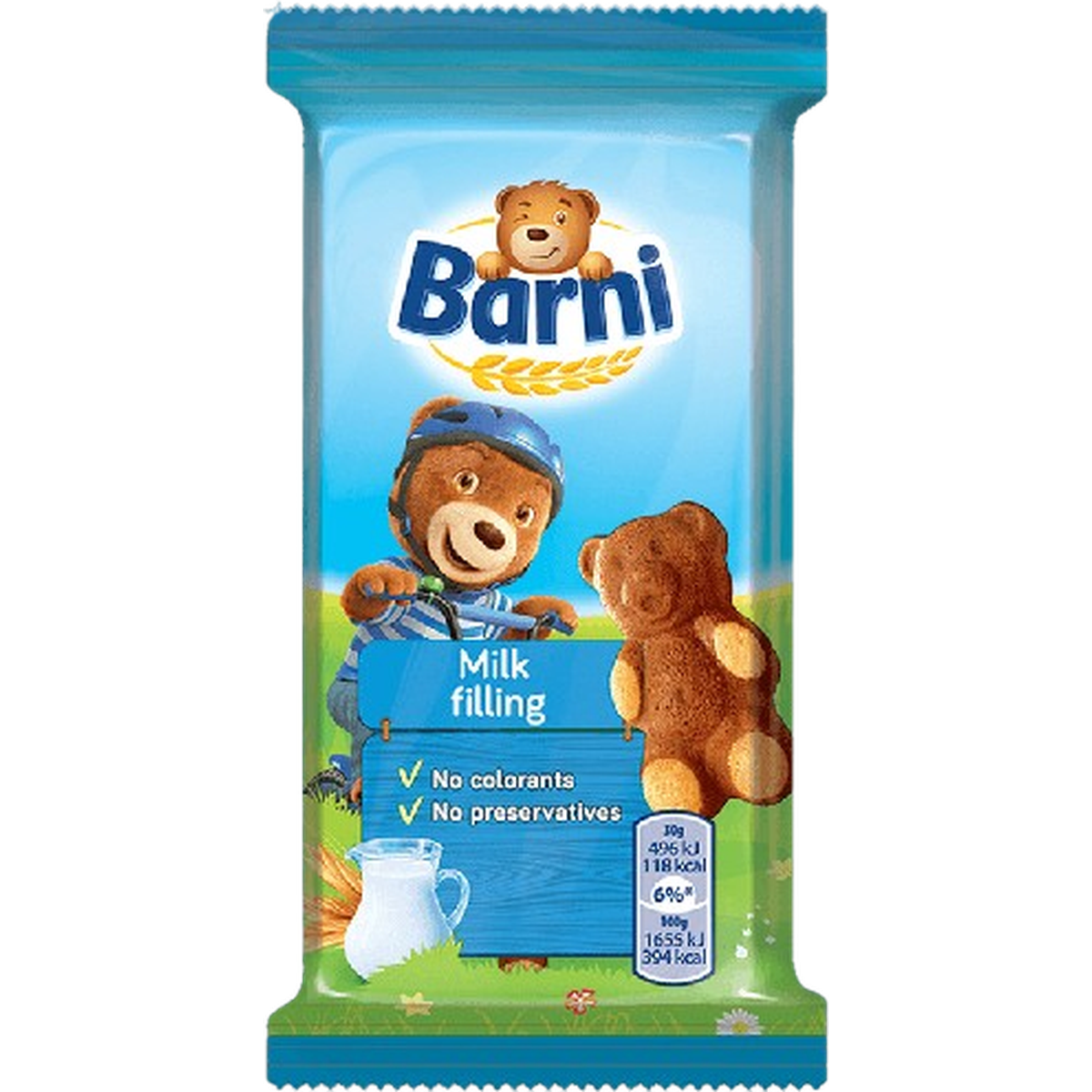 BARNI MILK FILLING CAKE 30G