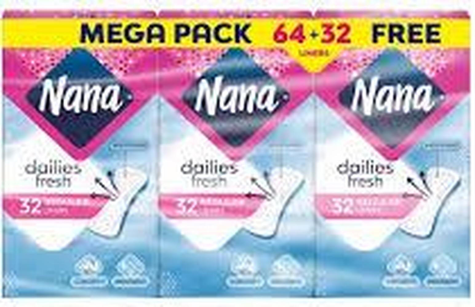 NANA REGULAR LINERS MEGA PACK 64+32 FREE