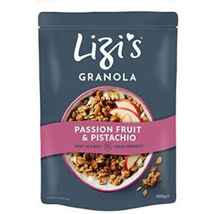 LIZI'S GRANOLA 400G PASSION FRUIT & PISTACHIO