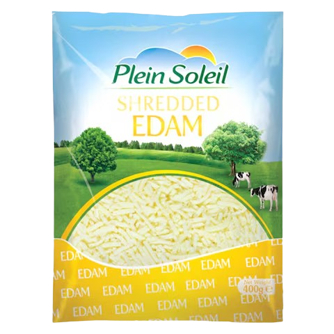 PLEIN SOLEIL SHREDDED EDAM CHEESE 400G