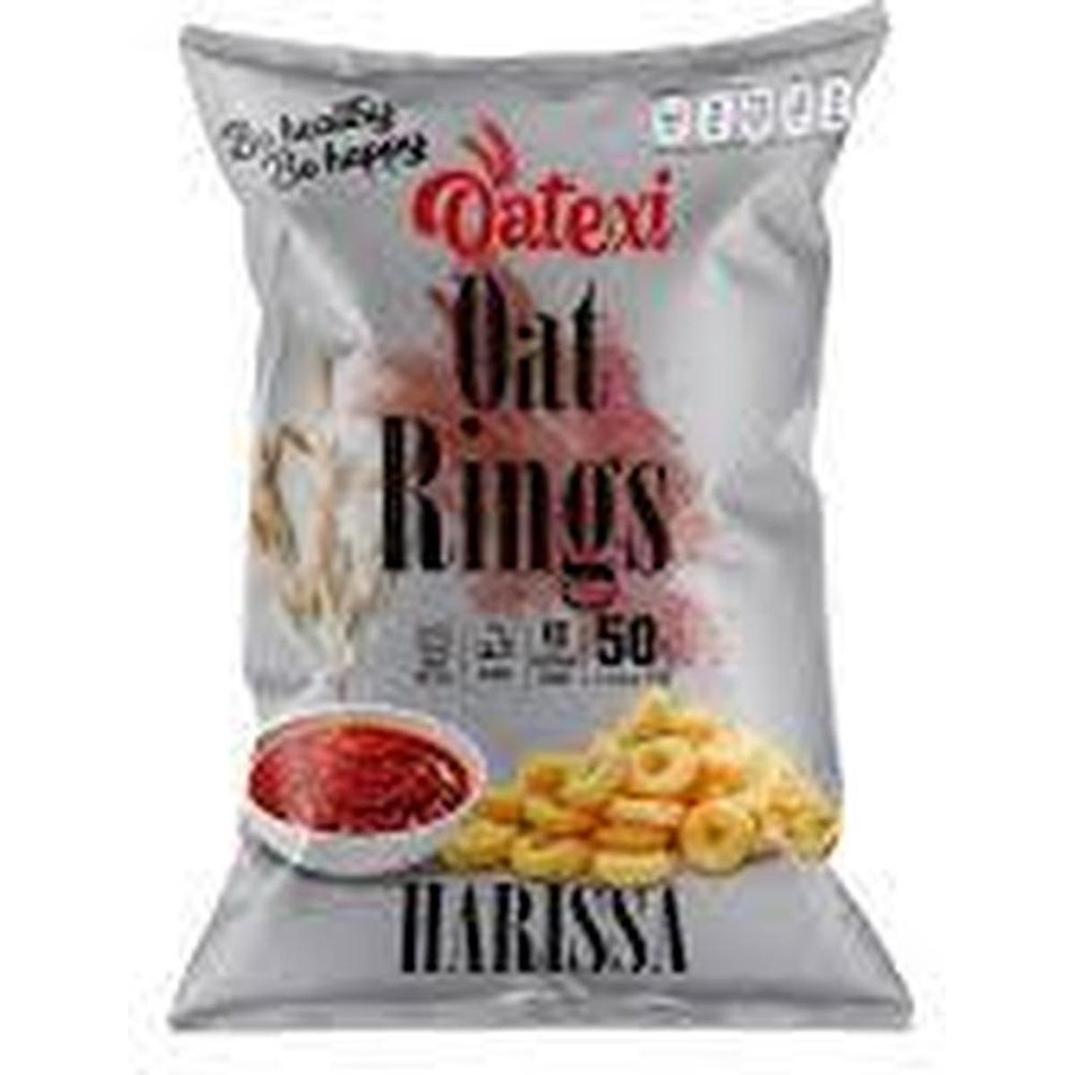 OATEXI OAT RINGS 60G HARISSA & LEMON