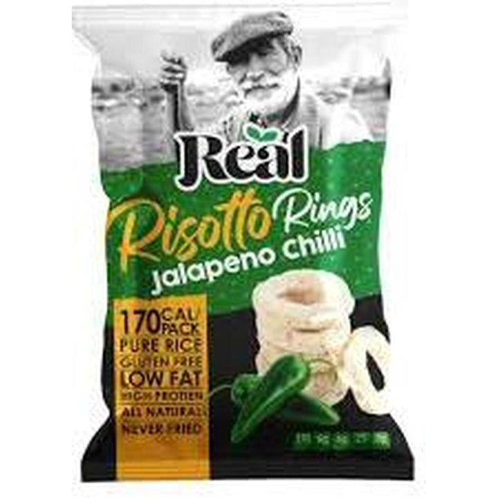 REAL RISOTTO RINGS 40G JALAPENO CHILLI