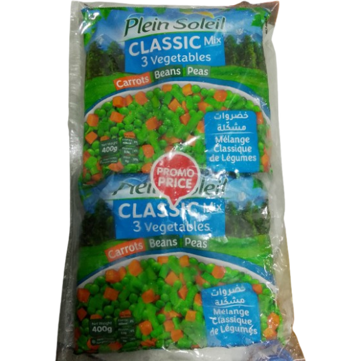 PLEIN SOLEIL FROZEN CLASSIC MIX 3 VEGETABLES *2 @P.P