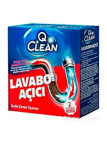 Q Clean Solid Drain Opener 2 Pcs/150g