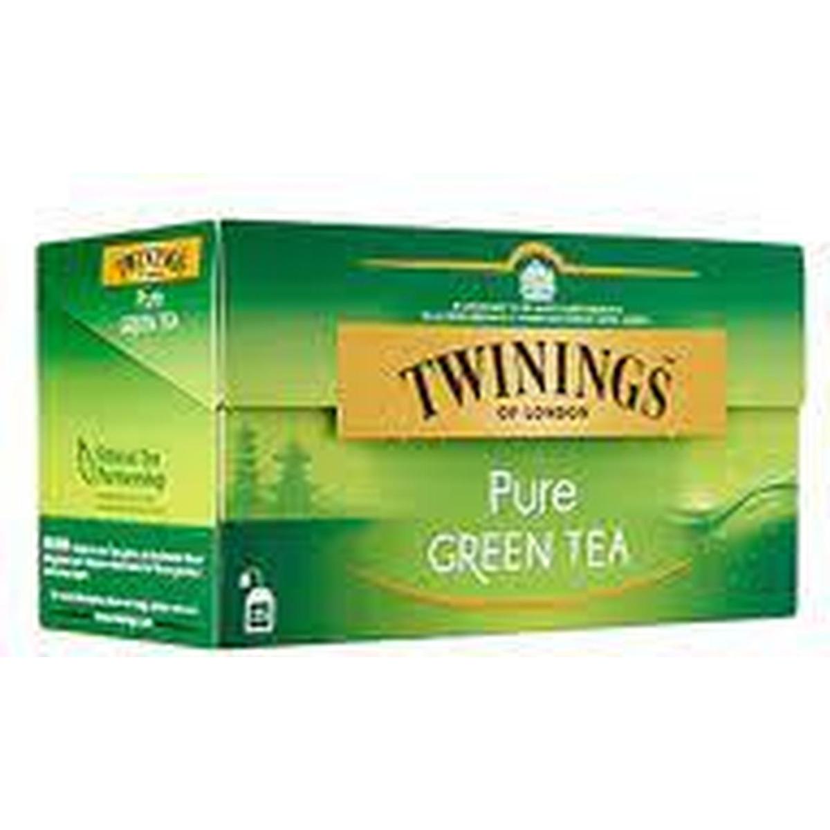 TWININGS PURE GREEN TEA 25 SACHETS *2-25%