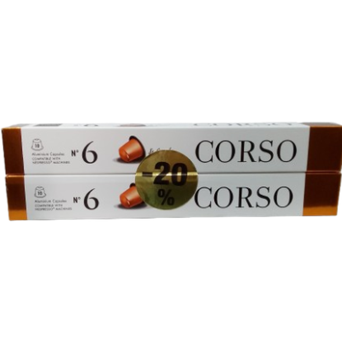 CORSO CAPSULES NB 6*2-20% ORANGE CAPSULE