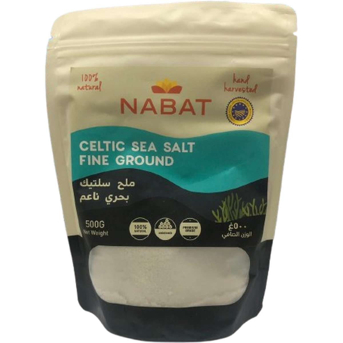 NABAT CELTIC SEA SALT FINE GROUND 500G