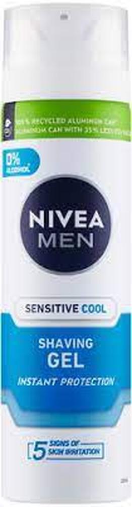 NIVEA MEN SHAVING GEL SENSITIVE 200ML 0% ALCOHOL