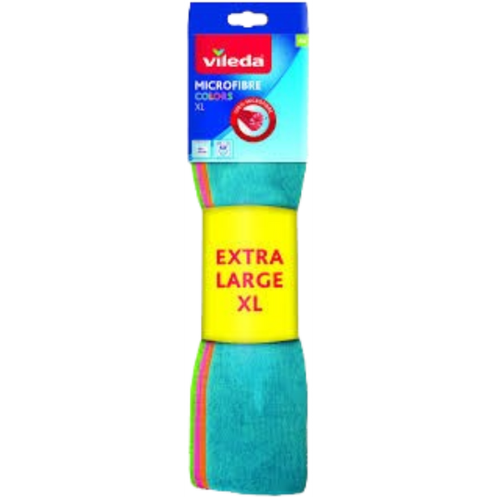 VILEDA MICROFIBRE COLORS STYLE XL*4P