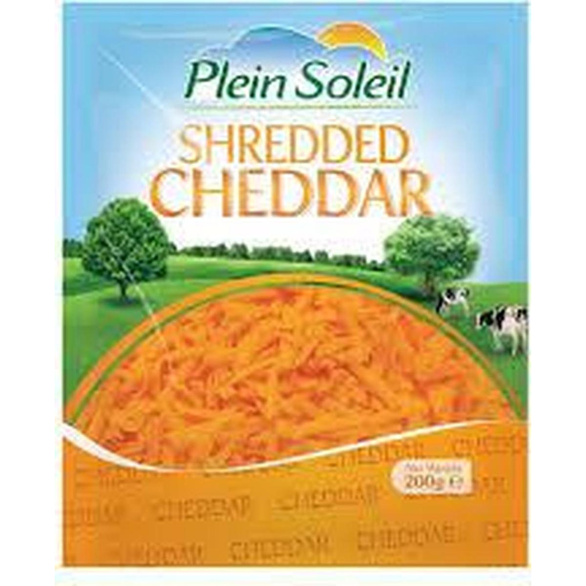 PLEIN SOLEIL SHREDDED CHEDDAR 200G