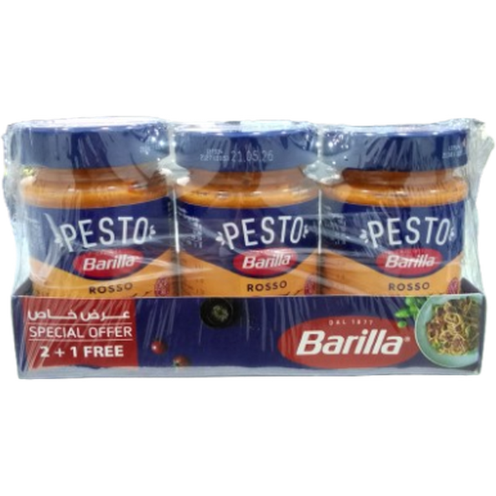 BARILLA  PESTO ROSSO 190G 2+1 FREE