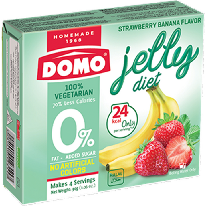 DOMO DIET JELLY VEG STRAW BANANA 30G
