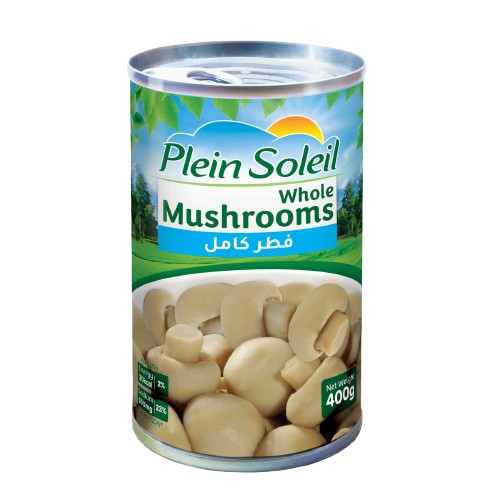 PLEIN SOLIEL WHOLE MUSHROOM 400GR