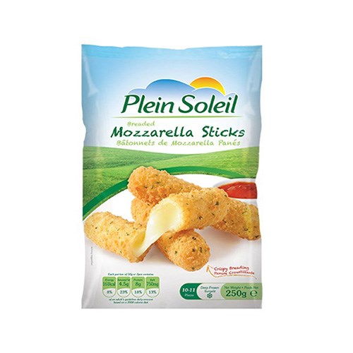PLEIN SOLEIL MOZZARELLA STICKS 250G