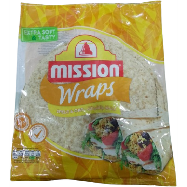 MISSION TORTILLA WRAPS 378G SPELT & OAT
