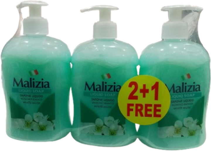 LIMALIZIA HAND WASH LIQUID 500ML WHITE MUSK  2+1 FREE