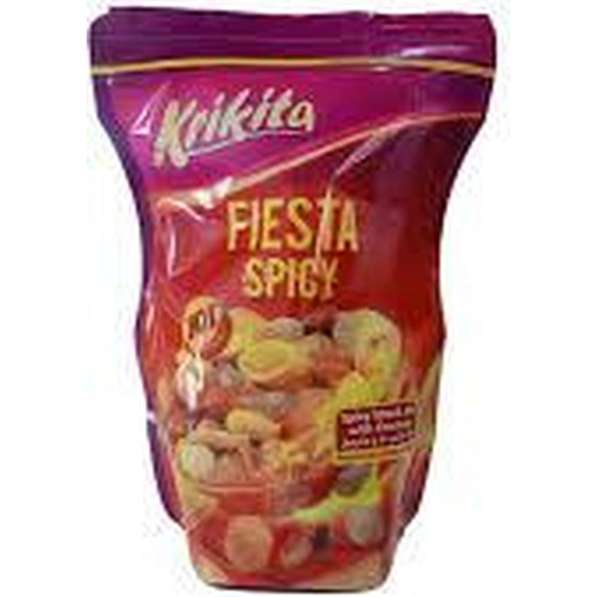KRIKITA FIESTA SPICY 225G HOT SNAK  MIX WITH CRACKERS