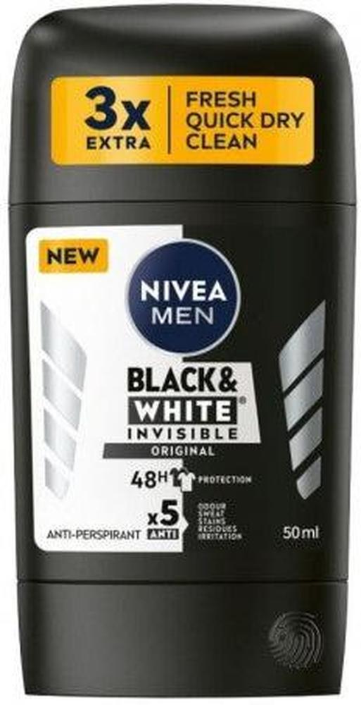 NIVEA MEN BLACK & WHITE ORIGINAL ANTI-PERSPIRANT STICK 50ML