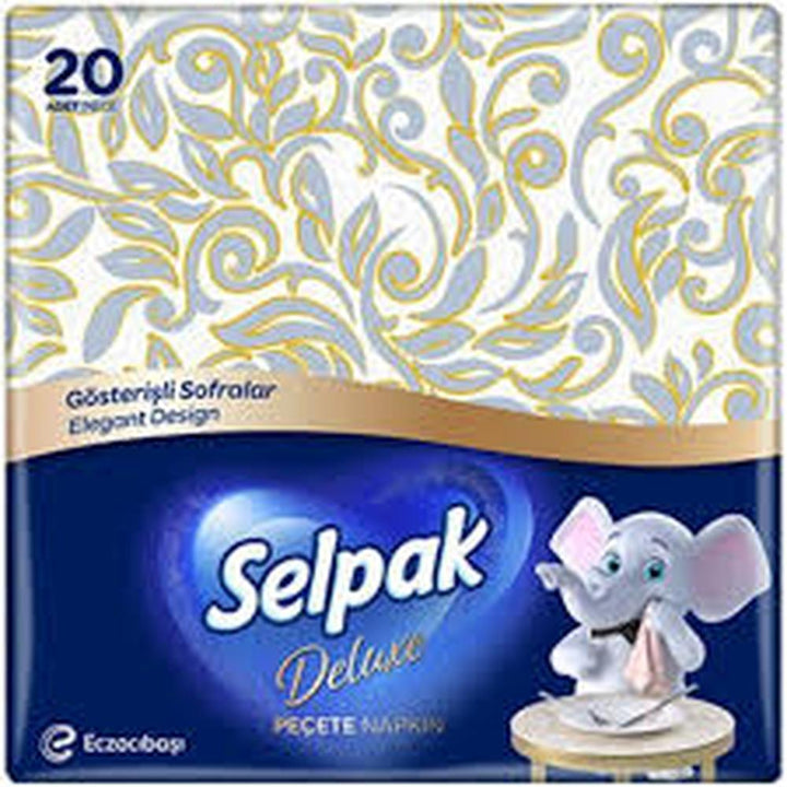 SELPAK NAPKIN ELEGANT DESIGN 20 PIECE