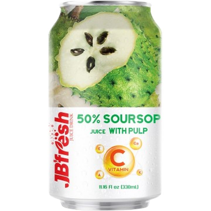 JB FRESH DRINK CAN 330ML SOURSOP