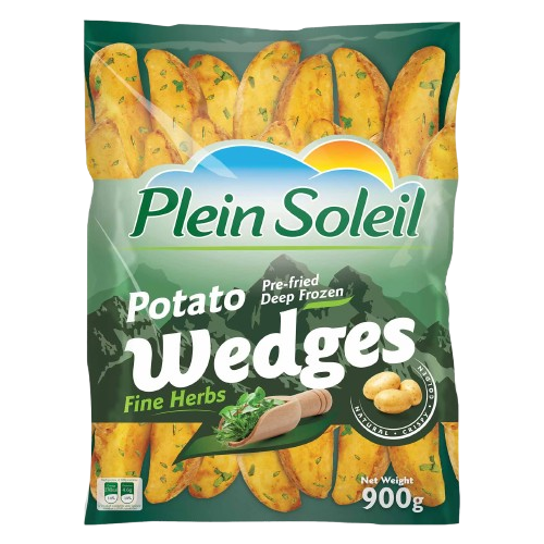 PLEIN SOLEIL POTATO WEDGES FINE HERBS 900G