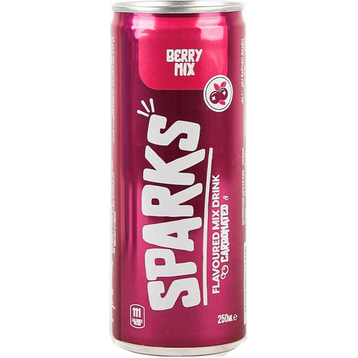 SPARKS CARBONATED DRINK 250ML BERRY MIX