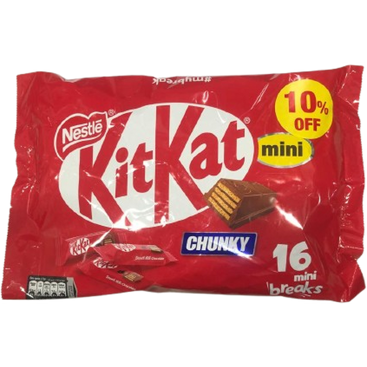 KITKAT CHUNKY MINI 250G @ 10% OFF