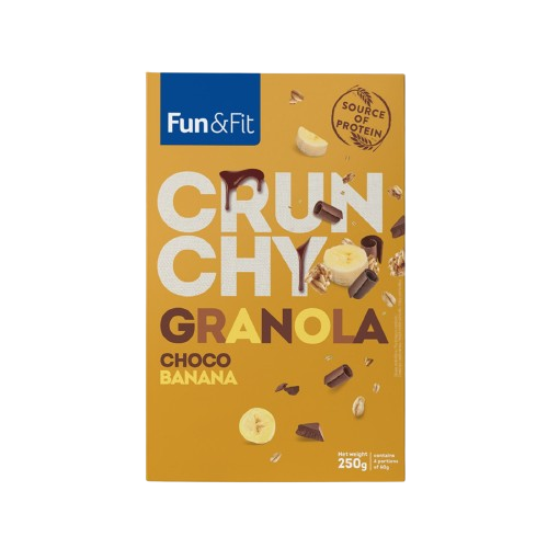 Fun & Fit Crunchy Granola Choco Banana 250G