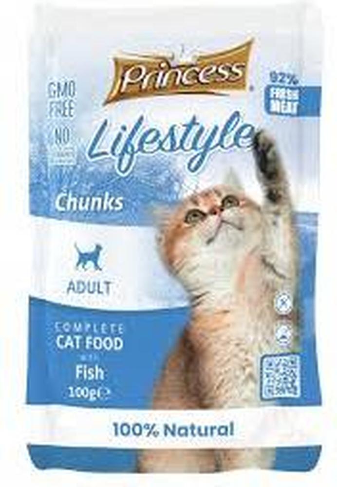 PRINCESS LIFESTYLE CAT FOOD 100G FISH