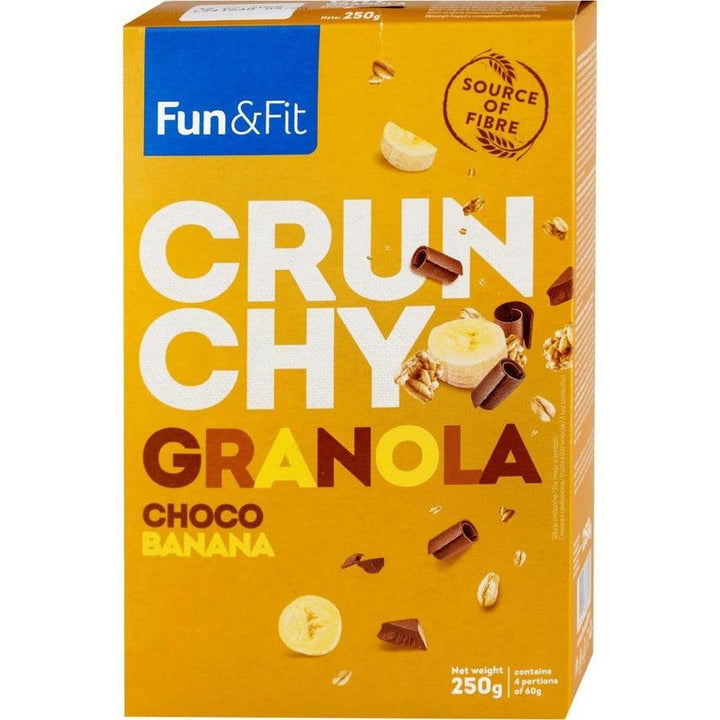 FUN & FIT CRUNCHY GRANOLA 250G CHOCO BANANA