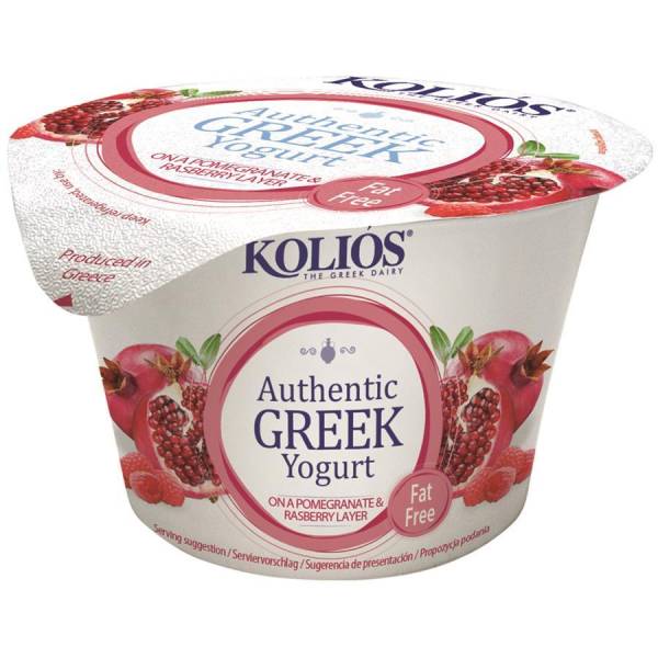 Kolios Greek Yogurt Pomegranate Fat Free 150G