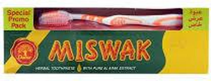 MISWAK TP HERBAL 190G+FREE TOOTHBRUSH