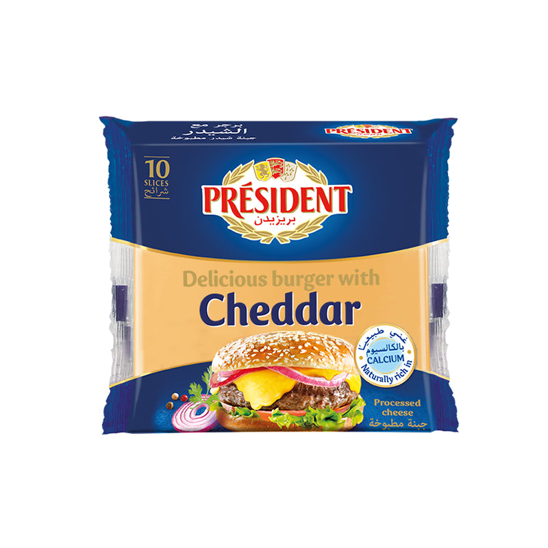 President Slices Cheddar Cheese 200g
