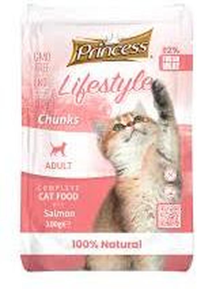 PRINCESS LIFESTYLE CAT FOOD 100G SALMON