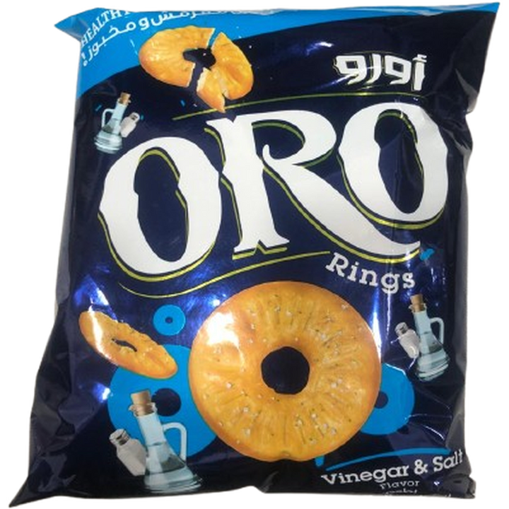 ORO RINGS PRETZELS 100G VINEGAR & SALT