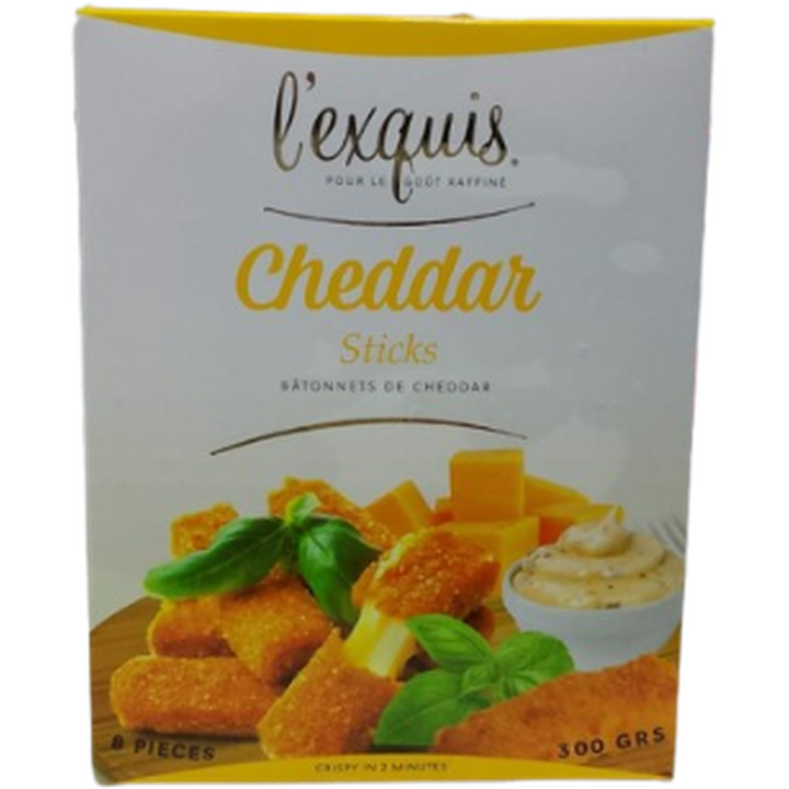 L'EXQUIS CHEDDAR STICKS 300G