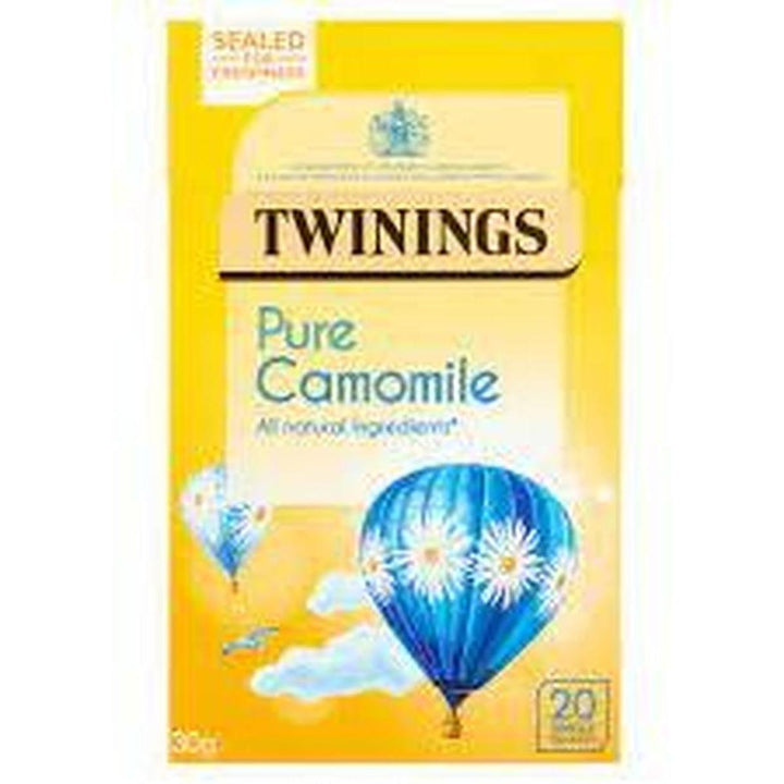 TWININGS PURE CAMOMILE TEA 20 SACHETS *2 -25%