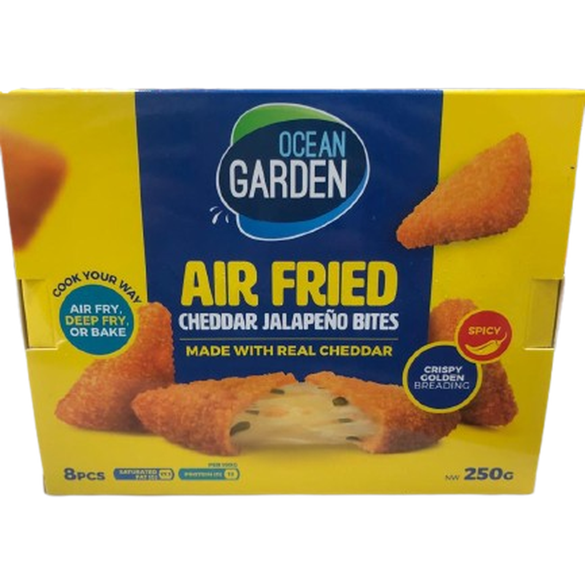 OCEAN GARDEN AIR FRIED CHEDDAR JALAPENO BITES 250G