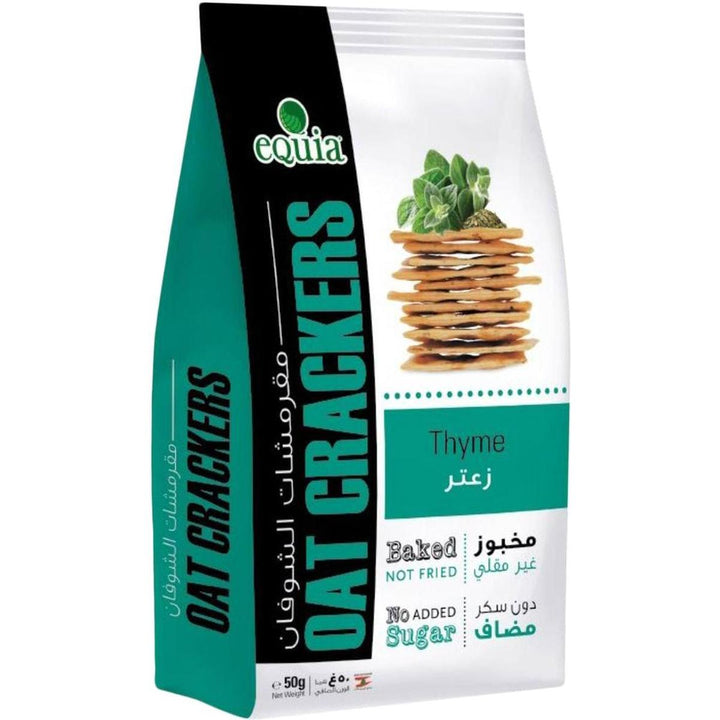 EQUIA OAT CRACKERS BAKED WITH THYME 50G