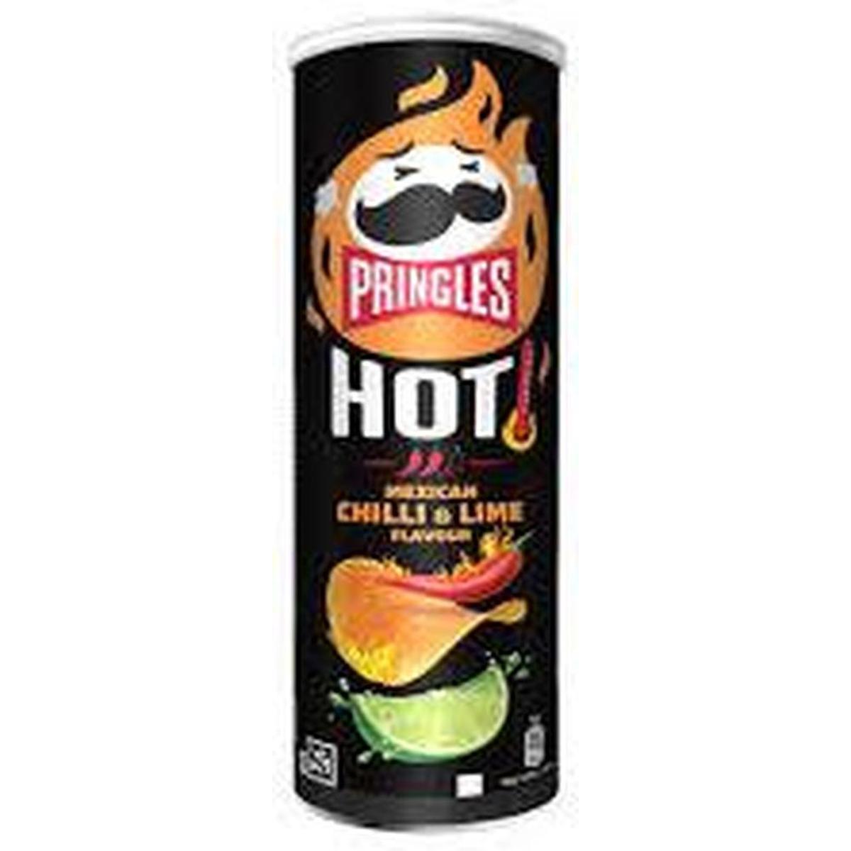 PRINGLES CHIPS 160G HOT MEXICAN CHILLI & LIME